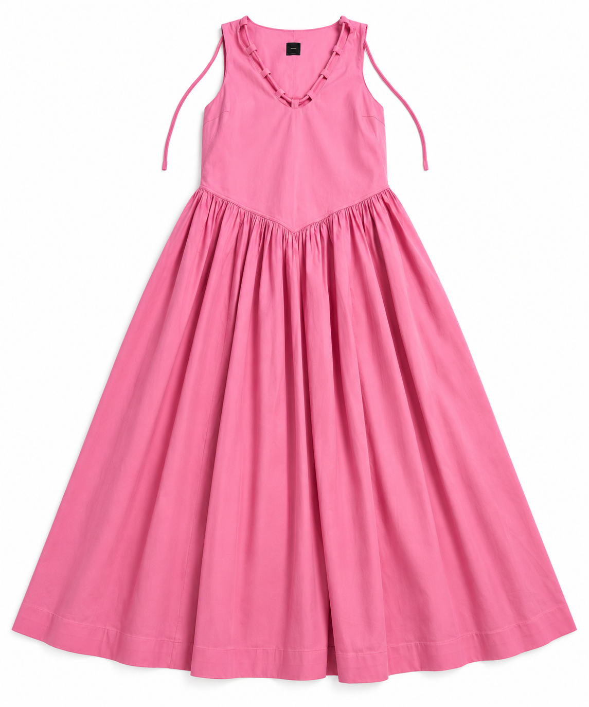 PINKO Pink Techno Poplin Midi Dress – Size XS ladies