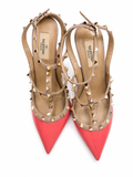 Valentino Garavani Rockstud T-Strap Patent Leather Pumps size 39  ladies