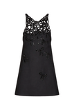 VALENTINO by Alessandro de Michele Embroidered Crepe Couture Dress Size I 42 UK 10 US 6 ladies