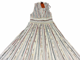 Missoni 2026 Striped Metallic Pleated Midi Dress – IT 44 ladies