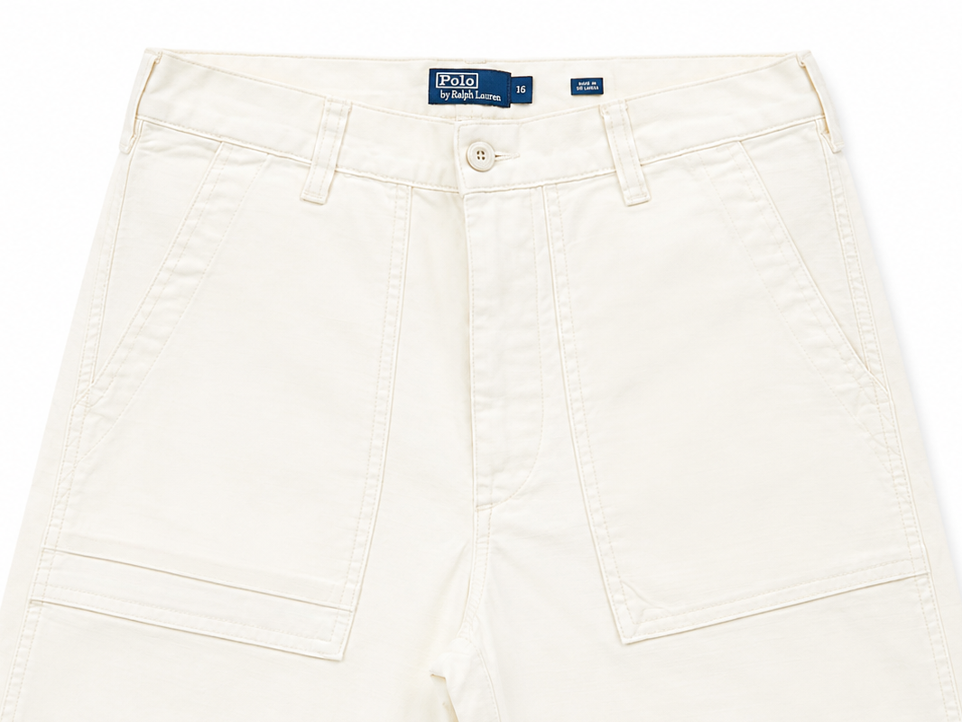 Polo Ralph Lauren The Ricky Pant Ecru Cotton Trousers – Size US 6 ladies