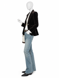 Zadig & Voltaire Eclip Denim Eco Studs Light Blue Bootcut Jeans – Size 29 ladies