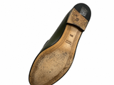 GUCCI Calfskin Womens Jordaan Loafers Luscious Green Size 38 1/2 ladies