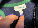Lacoste Kids Navy Zip-Up Hoodie Size 2 (92cm / 36”) children