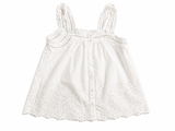 The White Company Woman Broderie Anglaise White Blouse ~Top size UK 8 S small ladies