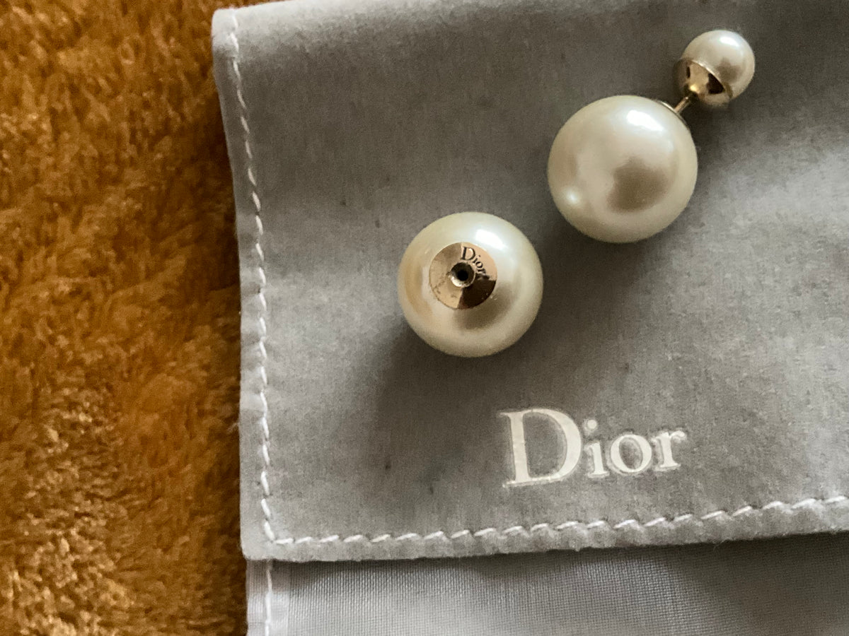 Christian Dior Pearl Mise En Dior Tribal Earrings ladies