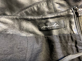 Misha Black Leather-Feel Tulip Ruffle Mini Skirt Size S ladies