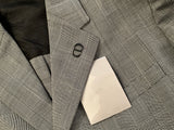Dior Virgin Wool Check CD Icon Two-Piece Set Suit Size 48-jacket Size 50-trousers men