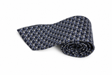 Hermès Paris Navy Blue Carousel Horse Jacquard 100% Silk Tie men