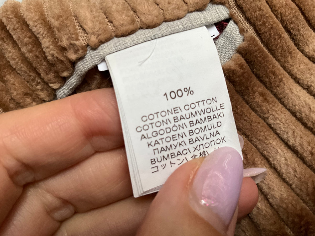 Brunello Cucinelli Beige Brown Corduroy Blazer Jacket size 48 men