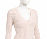 Gabriela Hearst Ribbed Cashmere & Silk Twin Set ladies