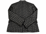 Zadig & Voltaire Défilé Verys Cuir Studs Black Leather Jacket – Size 40 ladies