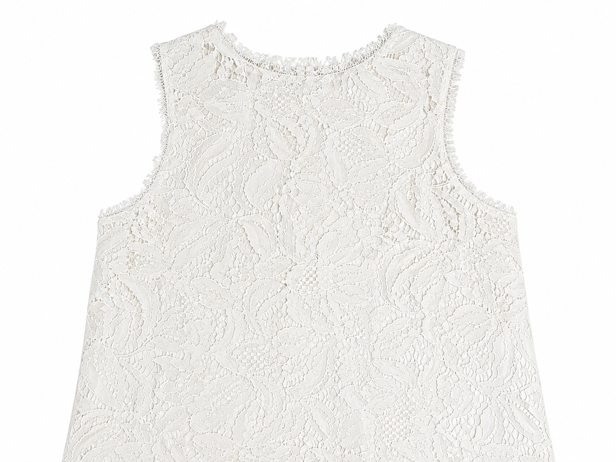Ermanno Scervino White Lace Mini Dress size I 40 UK 8 US 4 ladies