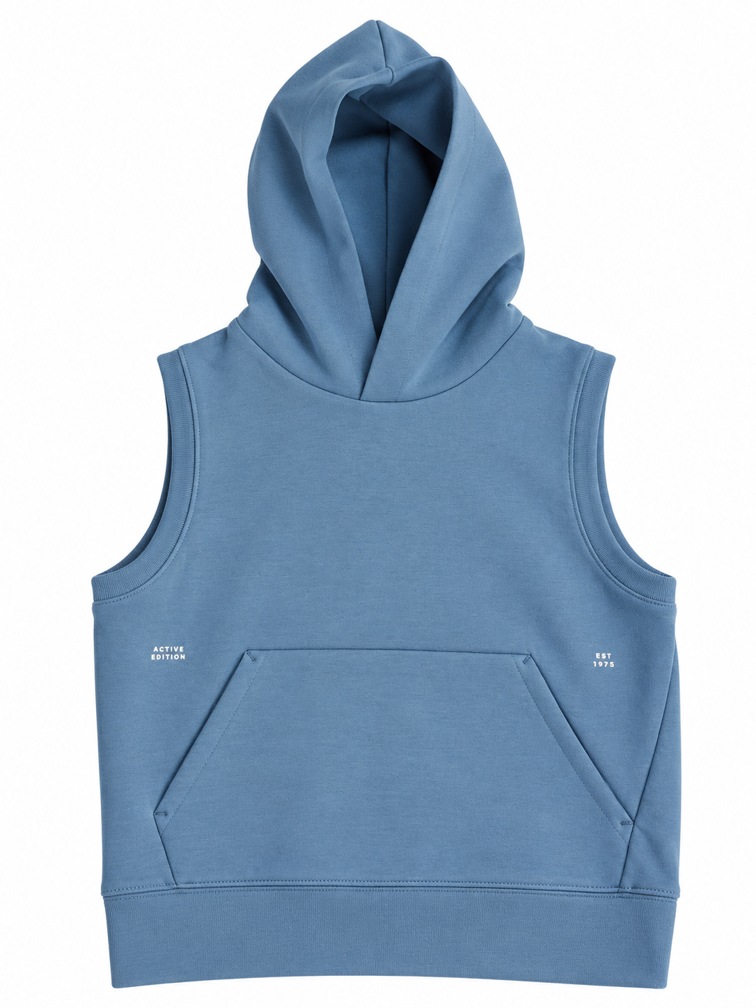 Zara Kids 2-Piece Set – Long-Sleeve Top & Sleeveless Hoodie – 7–8 Years / 128 cm children