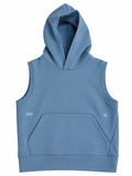 Zara Kids 2-Piece Set – Long-Sleeve Top & Sleeveless Hoodie – 7–8 Years / 128 cm children