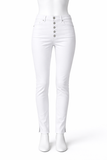 Polo Ralph Lauren White Tompkins Skinny High Waist Jeans size 28R ladies