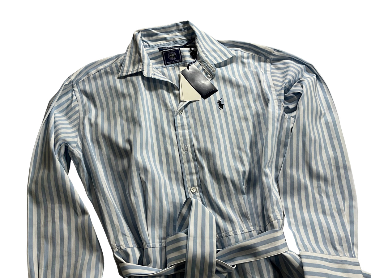 Polo Ralph Lauren Striped Shirt Dress Wimbledon Size US 6 UK 10 ladies