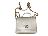 Chanel Calfskin Flap Bag with Top Handle Style code: AS0880 Handbag Ladies