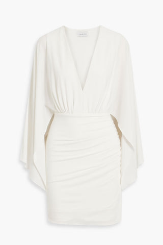 Halston Heritage OAKLYN DRESS IN JERSEY in White Size UK 10 US 6 ladie Afashionistastore Halston Heritage OAKLYN DRESS IN JERSEY in White Size UK 10 US 6 ladie Afashionistastore