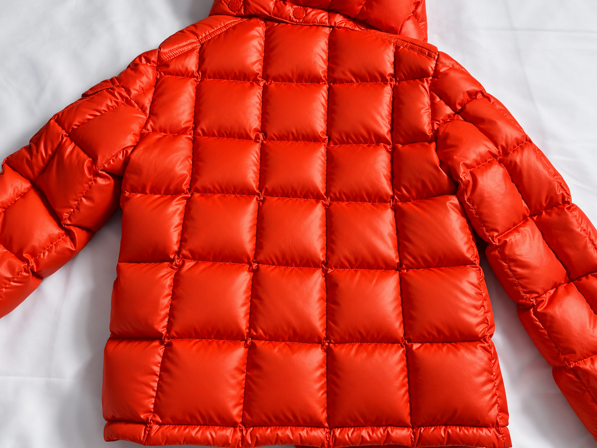 Moncler Kids Unisex Jeff Giubbotto Orange Down Puffer Jacket – Size 10A years children