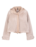 Moncler Guesclin Broderie Anglaise Drawcord Light Jacket Size 2 ladies