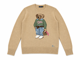 Polo Ralph Lauren Iconic Polo Bear Intarsia-Knit Sweater size M ladies