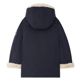 Bonpoint Giordana parka with fur lining Navy Winter Coat Jacket Size 10 years CHILDREN