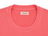 Zadig & Voltaire Portland AMOUR Oversized Pink Cotton T-Shirt | ladies