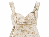 Zimmermann Balance Floral Linen Midi Dress – White Hydrangea (2026 Collection)