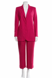 Racil Barbie Pink Wool 2-Pieces Pants Suit Size F36-38 ladies