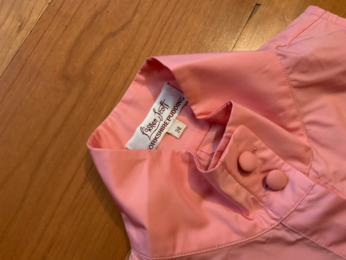 L'Wren Scott Yorkshire Pudding Pink Sleeveless Blouse Size I 38 UK 6 US 2 XS ladies