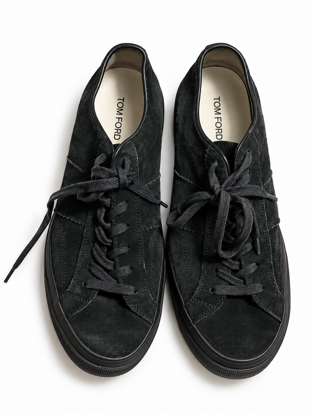 Tom Ford Black Suede Trainers – Size 9 / EU 42 men
