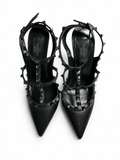 Valentino Garavani Rockstud Noir Limited Edition T-Strap Pumps – Size EU 38 ladies