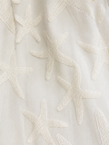 Vilebrequin Long Transparent Silk Starfish Dress – Off White – XS ladies