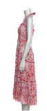 Poupette St Barth Floral Print Halterneck Midi Dress ladies