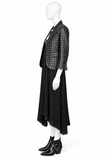 Zadig & Voltaire Défilé Verys Cuir Studs Black Leather Jacket – Size 40 ladies