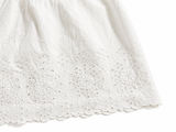 The White Company Woman Broderie Anglaise White Blouse ~Top size UK 8 S small ladies
