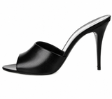 Saint Laurent LA 16 Leather Mules – Black – EU 39 ladies