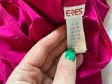 ERES Fuchsia V neck One Piece Swimsuit size F 42 US 10 UK 14 LADIES