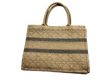 Christina Dior Book Tote Medium Raffia Bag Handbag ladies