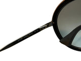 Prada Round Black Gold Oversized SPR50T 1AB-0A7 54-23-140 Sunglasses ladies