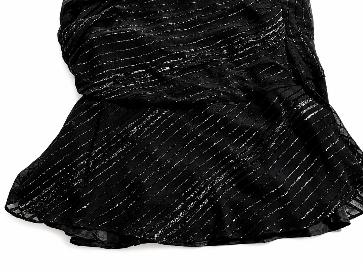 angelo katsapis BLACK DRESS SIZE UK 12 US 8 IT 44 L ladies