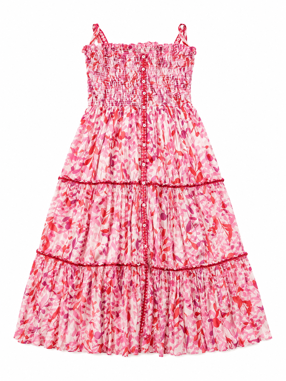 Poupette St Barth Floral Print Halterneck Midi Dress ladies