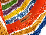 MISSONI Rainbow Printed Crochet Bucket Hat Ladies
