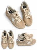 Golden Goose Ball Star Suede Swarovski Crystal & Pearl Trainers – Size 39 ladies