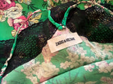 ZADIG & VOLTAIRE Risty Print Roses Lace Dress Size L large ladies