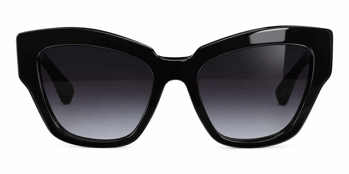 Dolce & Gabbana DG4404 Black Grey Gradient Cat Eye Sunglasses ladies