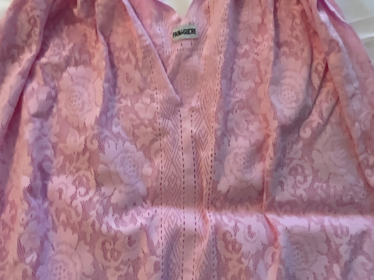 Pain de Sucre JESSE  Fringe Pink Lace Kaftan Dress ladies