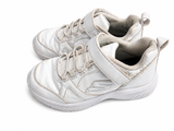 Skechers White Hook & Loop Trainers – Kids EU 31 / UK 12.5 / US 13.5 (19.5 cm) children