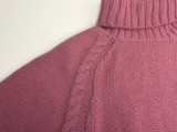 Bonpoint Girls 100% Cashmere Cable Knit Turtleneck Jumper – Size 14 Years children